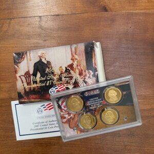 2007 US Mint Presidential $1 Coin Proof Set, 4 coins, Original Official Package